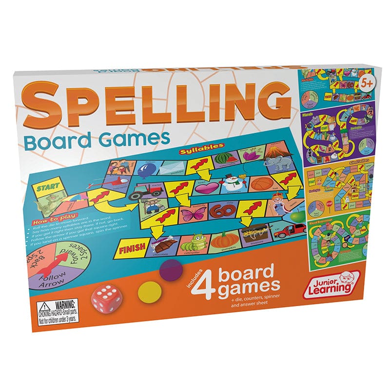 Spelling Board Games (Pack of 2) - Language Arts - Junior Learning