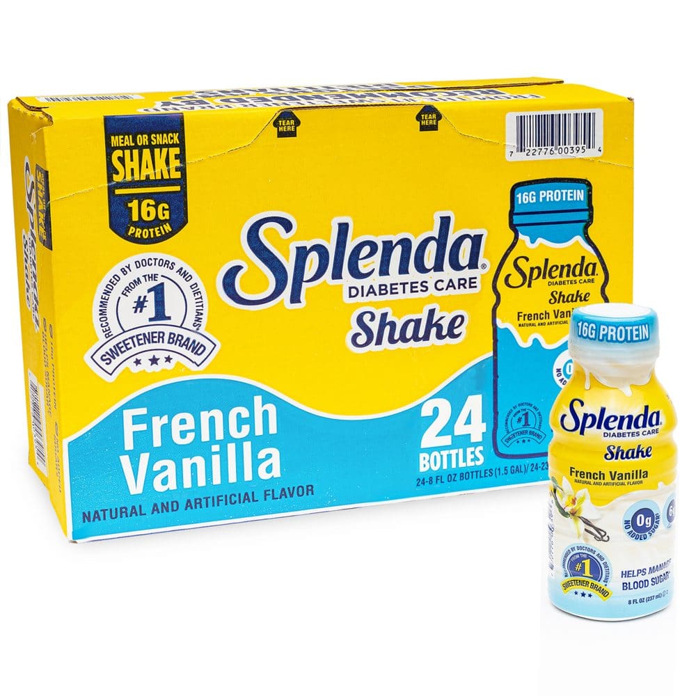 Splenda Diabetes Care Shakes French Vanilla (8 fl. oz. 24 ct.) - Diet Nutrition & Protein - Splenda Diabetes