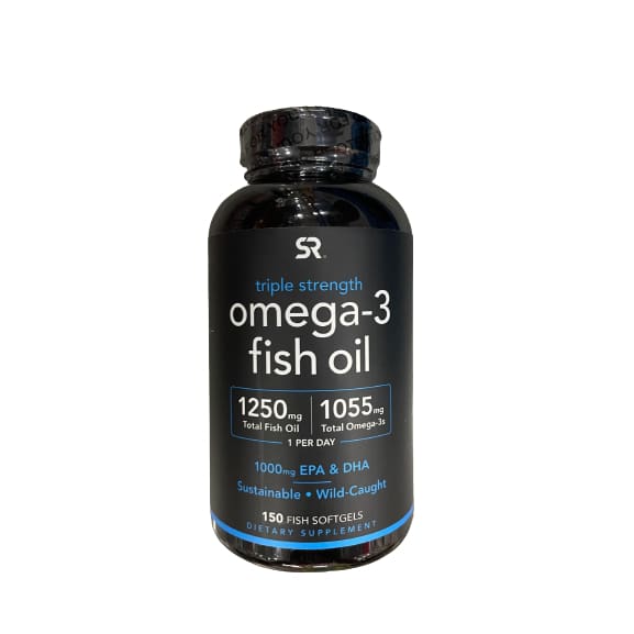 Sports Research triple strength omega-3 fish oil 150 Count - Sports Research