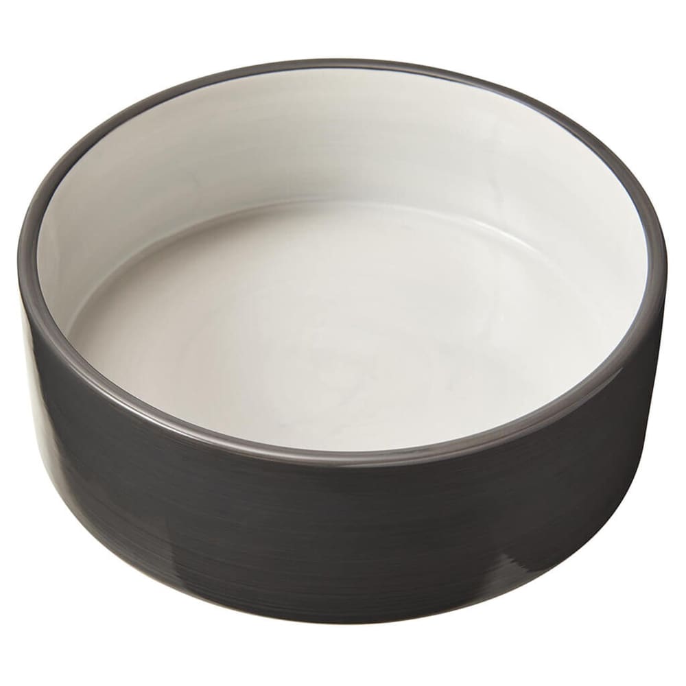 Spot 2Tone Dog Dish Grey 1ea/7 in - Pet Supplies - Spot