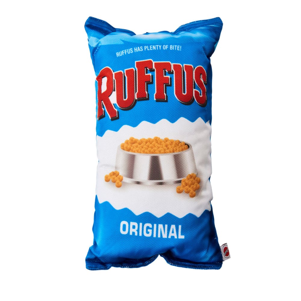 Spot Fun Food Ruffus Chips Dog Toy Blue 14in | ShelHealth