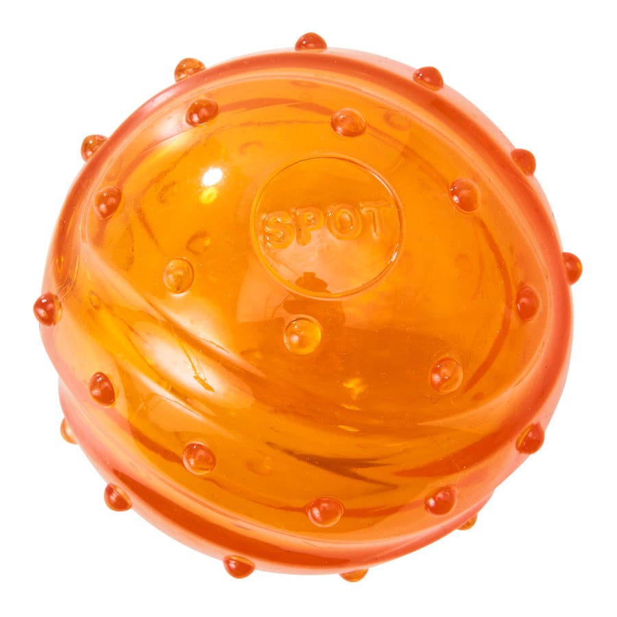 Spot Play Strong Scent-Sation Ball Dog Toy Orange 3.25in - Pet Supplies - Spot