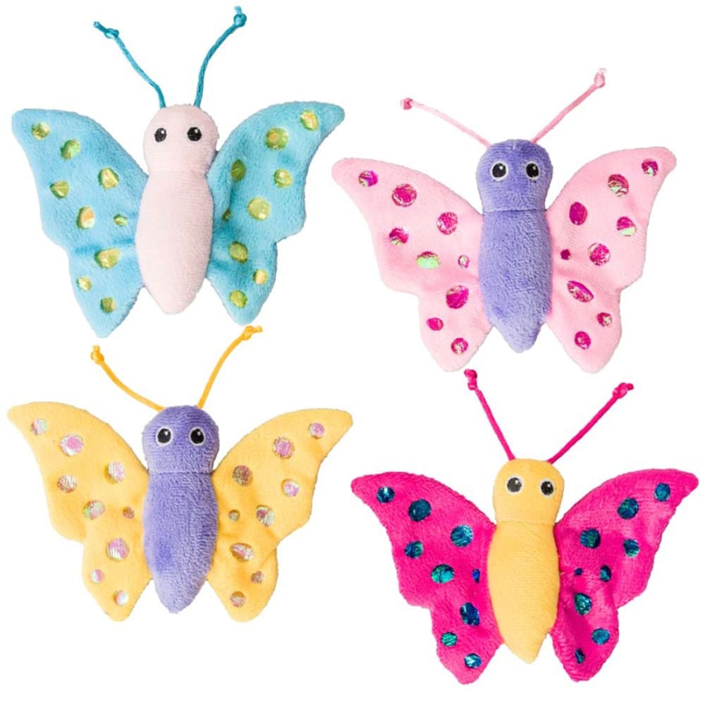 Spot Shimmer Glimmer Butterfly Catnip Toy Assorted - Pet Supplies - Spot