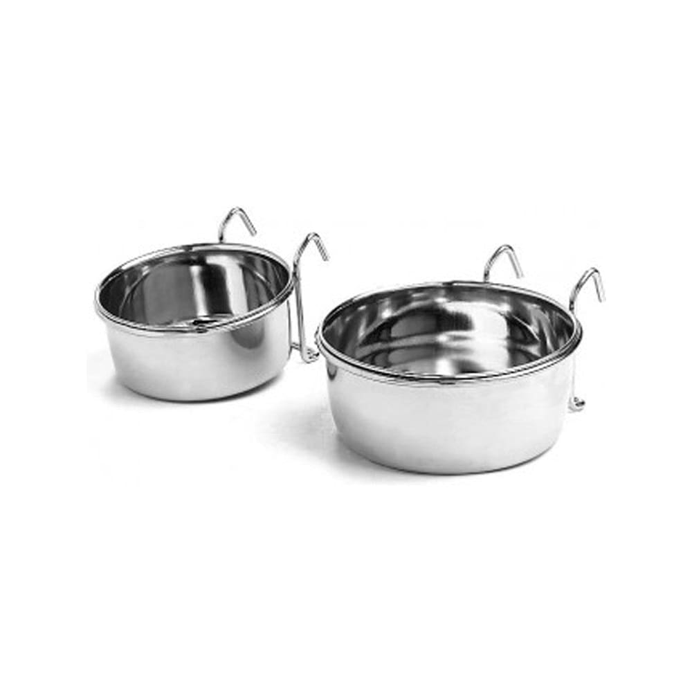 Spot Stainless Steel Coop Cup with Wire Hanger Silver 30 oz - Pet Supplies - Spot
