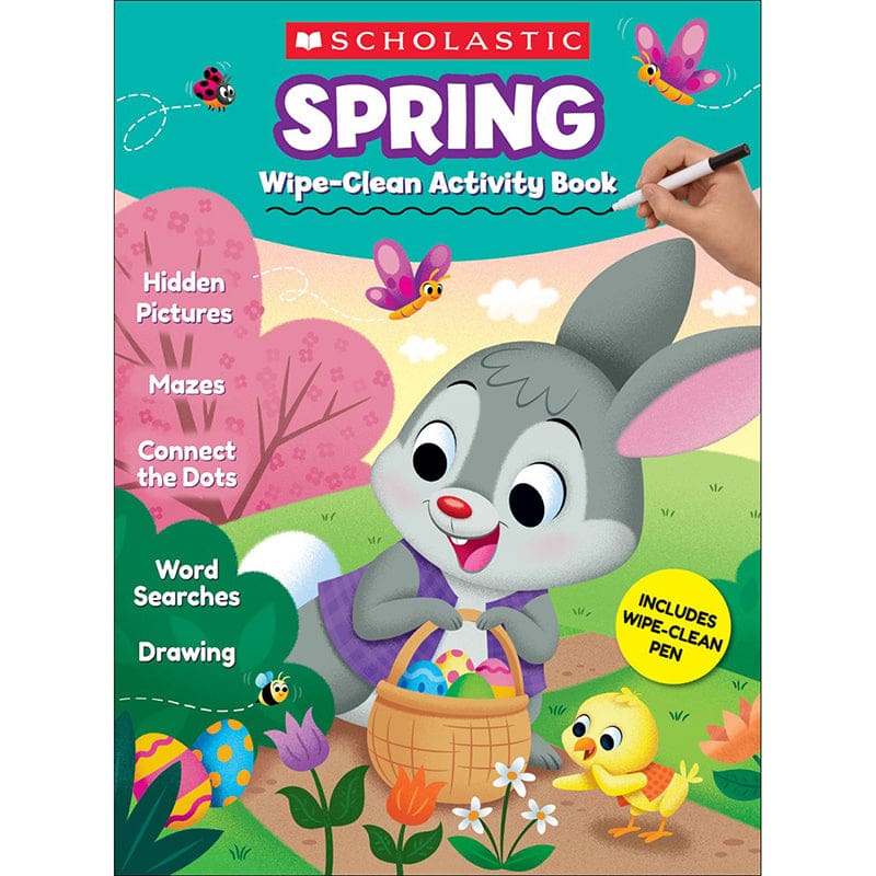 Spring Wipe-Clean Activity Book (Pack of 6) - Holiday/Seasonal - Scholastic Teaching Resources