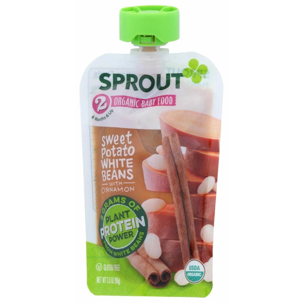 SPROUT SPROUT Baby Fd Swt Pot Wh Bn Cin, 3.5 oz