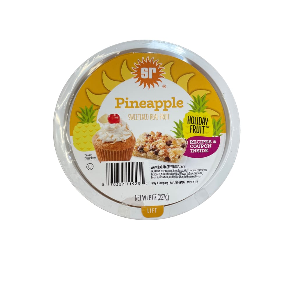 sr Pineapple Sweetened Real Fruit 8 oz. - sr