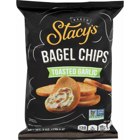 STACYS PITA CHIP Stacys Pita Chip Chips Bagel Tstd Garlic, 7 Oz