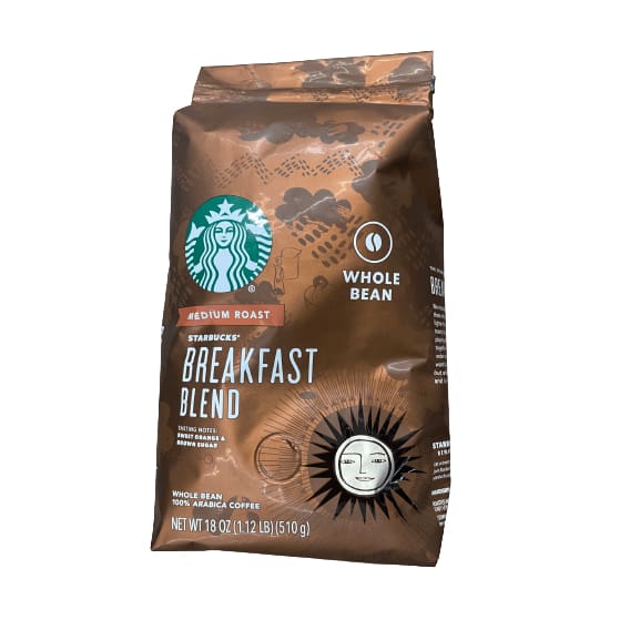 Starbucks Starbucks Breakfast Blend, Whole Bean Coffee, Medium Roast, 18 oz
