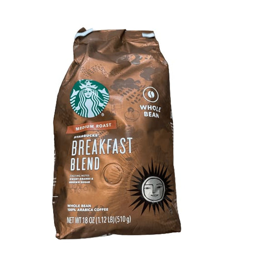 Starbucks Starbucks Breakfast Blend, Whole Bean Coffee, Medium Roast, 18 oz