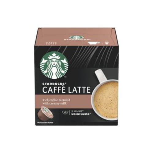 Starbucks Caffe Latte Dolce Gusto Capsules 8 pcs. - STARBUCKS BY DOLCE GUSTO
