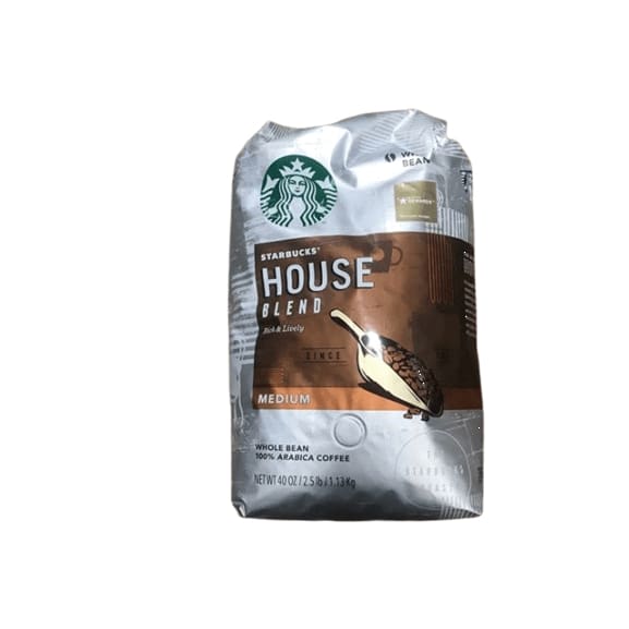 Starbucks House Blend Whole Bean Coffee, 40 Ounce - ShelHealth.Com