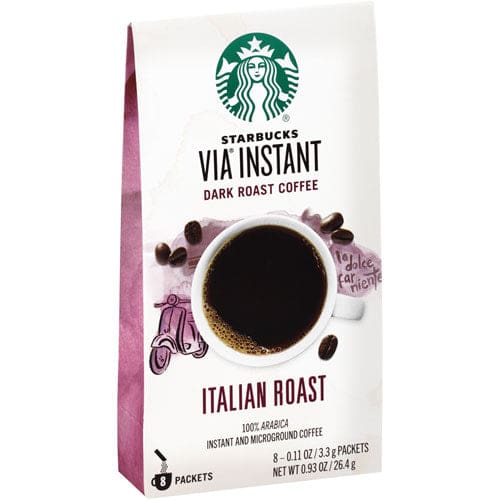 Starbucks Via Ready Brew Coffee 3/25oz Italian Roast 50/box - Food Service - Starbucks®