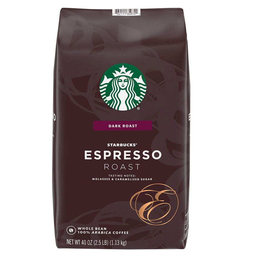 Starbucks Whole Bean Coffee Espresso Roast Dark (40 oz.) - Coffee Tea & Cocoa - Starbucks Whole