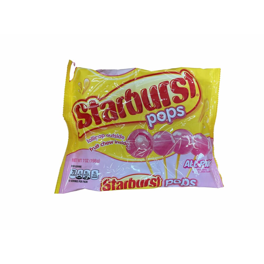 Starburst Starburst Pops All Pinks Lollipops 7.0 oz. Lay Down Bag