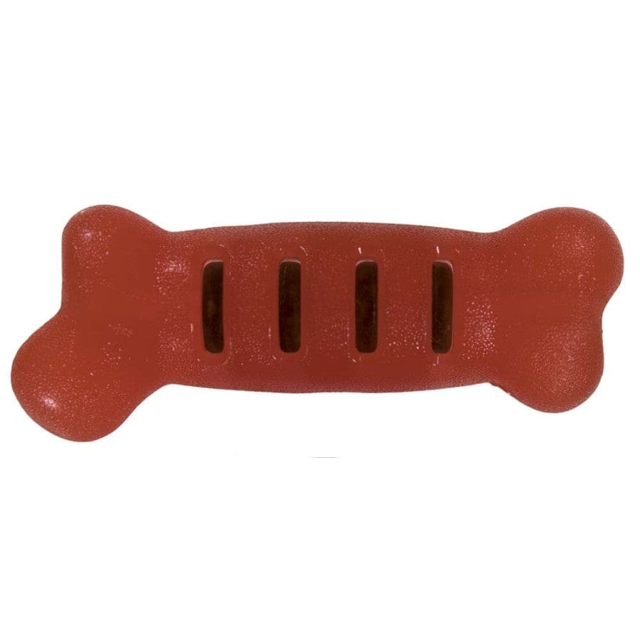 Starmark Flex Grip Treat Ringer Bone Red 1ea/LG - Pet Supplies - Starmark