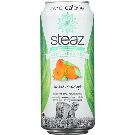 STEAZ Steaz Zero Calorie Iced Green Tea Peach Mango, 16 Oz