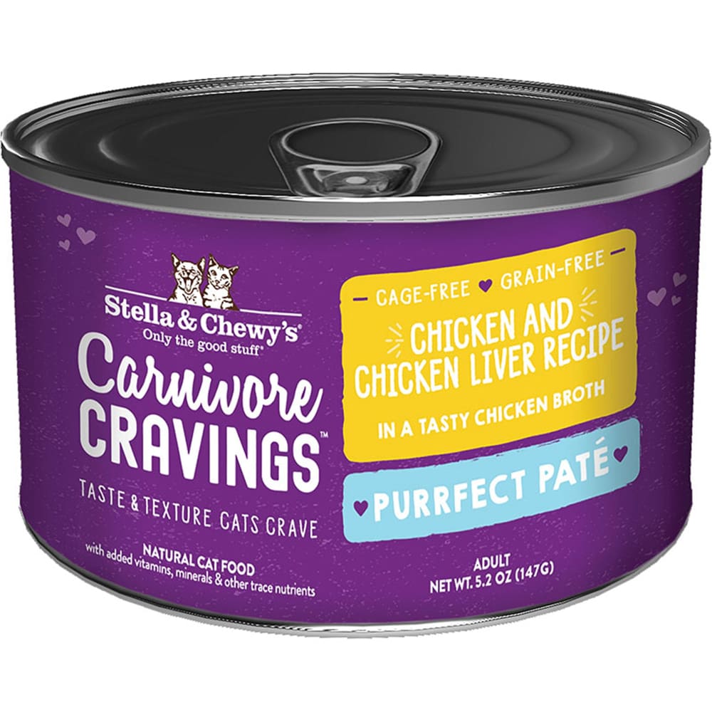 Stella and Chewys Cat Carnivore Cravings Pate Chicken and Liver 5.2Oz. (Case Of 24 - Pet Supplies - Stella and Chewys