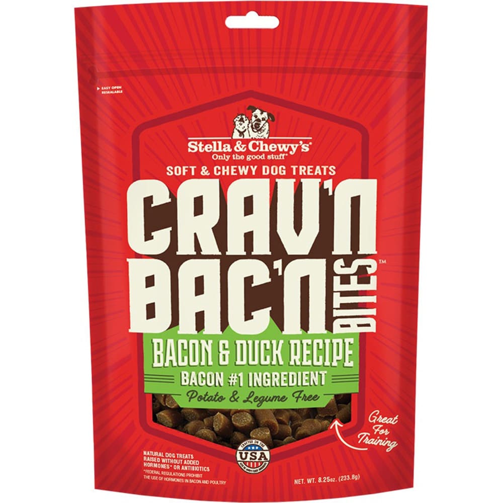 Stella and Chewys Dog CravN Bacon Bites Duck 8.25Oz - Pet Supplies - Stella and Chewys