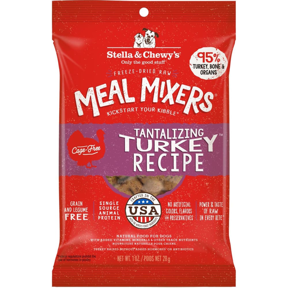 Stella and Chewys Dog Freeze-Dried Meal Mixer Tantalizing Turkey 1Oz (Case of 8) - Pet Supplies - Stella and Chewys