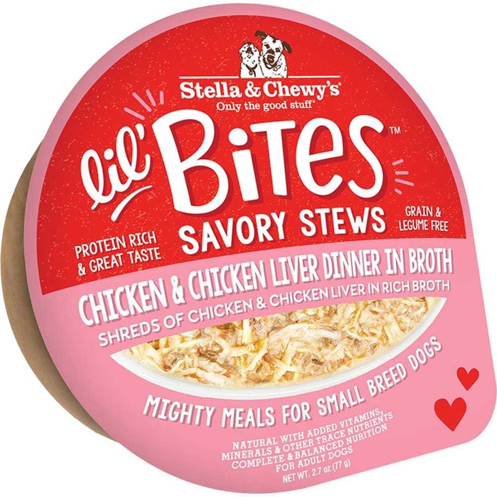 Stella and Chewys Dog Lil Bites Savory Stew Chicken and Liver 2.7Oz. (Case Of 12) - Pet Supplies - Stella and Chewys