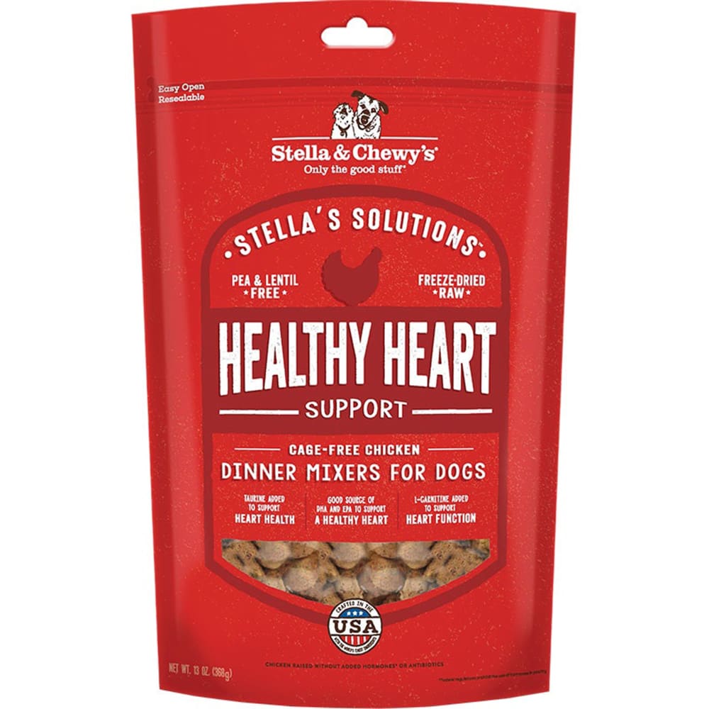 Stella and Chewys Dog Solutions Healthy Heart Support Freeze-Dried Chicken 13Oz - Pet Supplies - Stella and Chewys