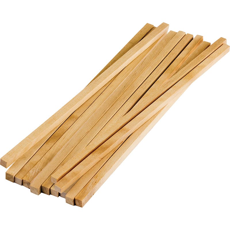 Stem Basics Square Wood Dowels 12 (Pack of 10) - Craft Sticks - Teacher Created Resources