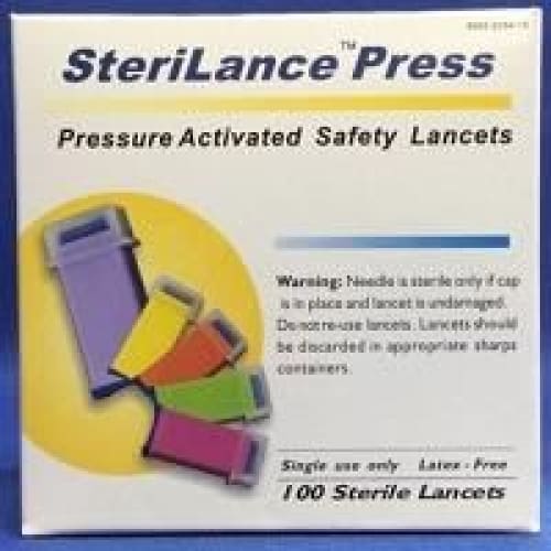Steris Safety Lancet Pressure 28G Sterilance Box of 100 - Diagnostics >> Lancets - Steris