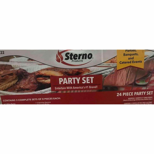 Sterno Products 24-Piece Disposable Party Set - ShelHealth.Com