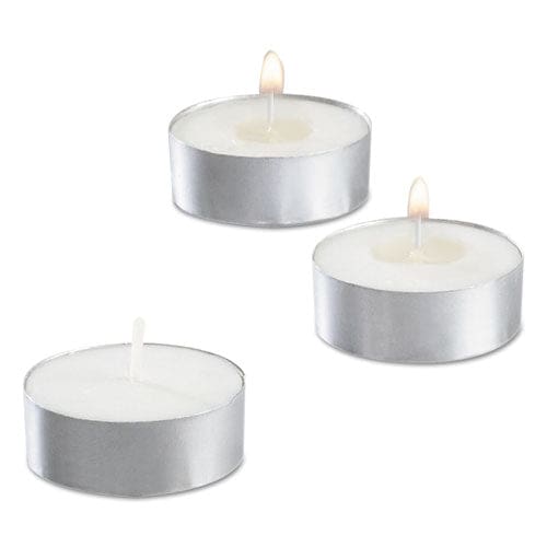 Sterno Tealight Candle 5 Hour Burn 0.5h White 50/pack 10 Packs/carton - Food Service - Sterno®