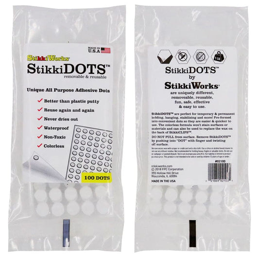 Stikkidots Pack Of 100 Dots (Pack of 8) - Wax - Fpc Corporation