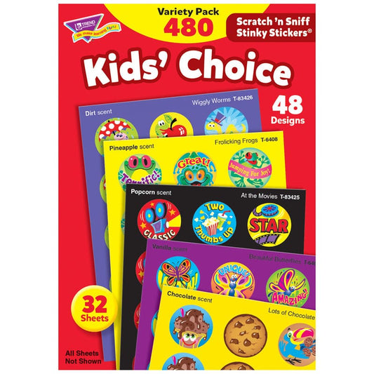 Stinky Stickers Round Super 480/Pk Saver (Pack of 2) - Stickers - Trend Enterprises Inc.