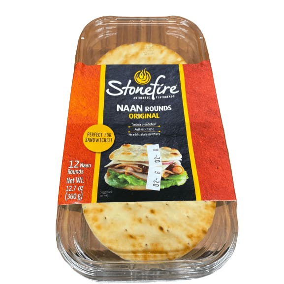 Stonefire Naan Rounds Original, 12.7 oz. | ShelHealth