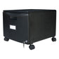 Storex Single-drawer Mobile Filing Cabinet 1 Legal/letter-size File Drawer Black 14.75 X 18.25 X 12.75 - Furniture - Storex