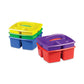 Storex Small Art Caddies 3 Sections 9.25 X 9.25 X 5.25 Assorted Colors 5/pack - School Supplies - Storex