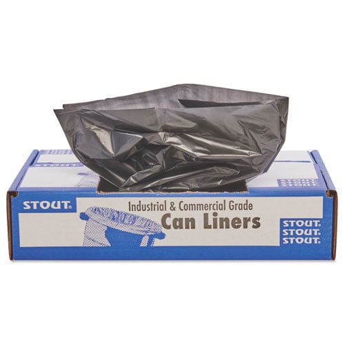 Stout by Envision Total Recycled Content Plastic Trash Bags 33 Gal 1.3 Mil 33 X 40 Brown/black 100/carton - Janitorial & Sanitation - Stout®