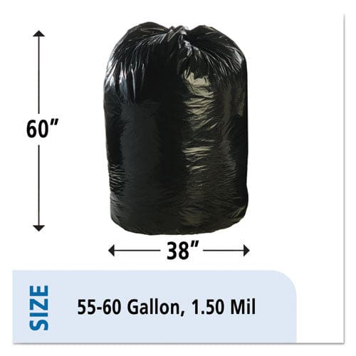 Stout by Envision Total Recycled Content Plastic Trash Bags 60 Gal 1.5 Mil 38 X 60 Brown/black 100/carton - Janitorial & Sanitation - Stout®