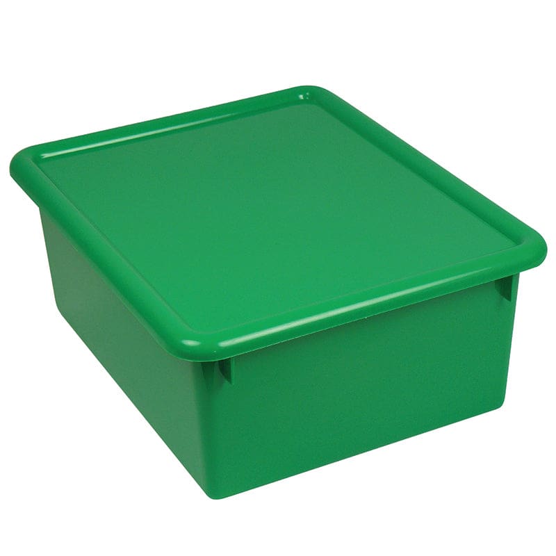 Stowaway Green Letter Box With Lid 13-1/2 X 10-3/4 X 5-3/8 (Pack of 6) - Storage Containers - Romanoff Products