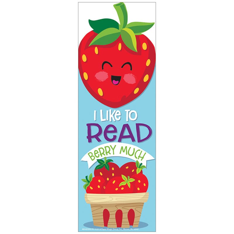Strawberry Bookmarks Scented (Pack of 10) - Bookmarks - Eureka