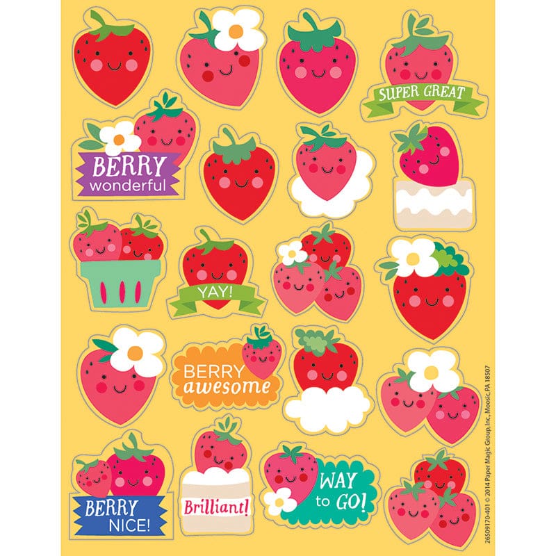 Strawberry Scented Stickers (Pack of 12) - Stickers - Eureka