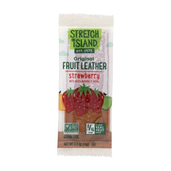 Stretch Island Fruit Leather Strip - Summer Strawberry -.5 oz - Case of 30 - Stretch Island