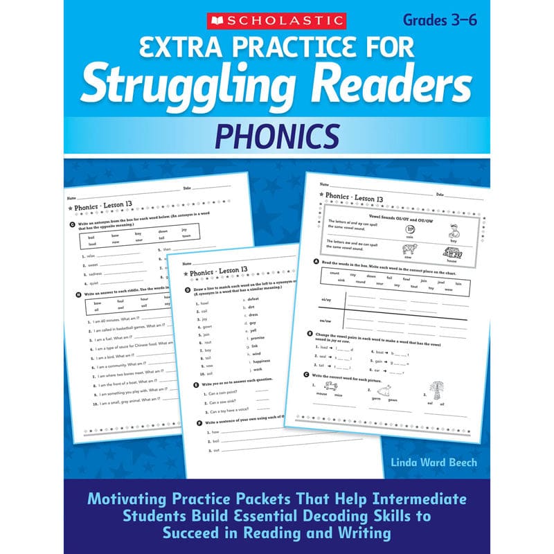 Struggling Readers Phonics Extra Practice (Pack of 3) - Phonics - Scholastic Teaching Resources
