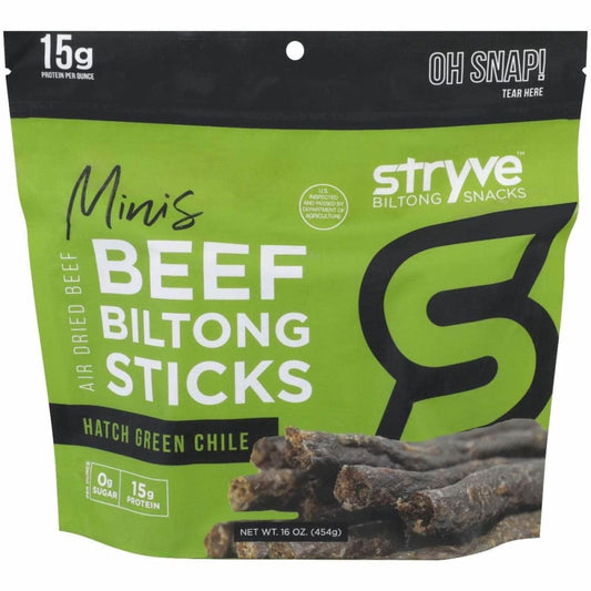 STRYVE PROTEIN SNACKS STRYVE PROTEIN SNACKS Mini Sticks Hatch Green Chile, 16 oz