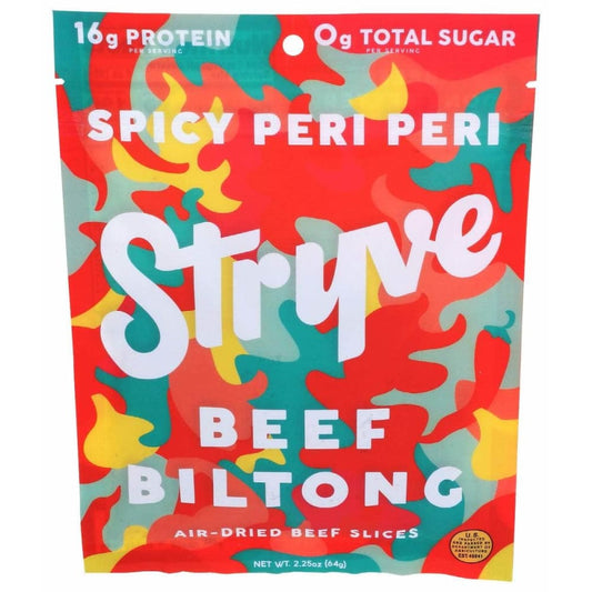 STRYVE PROTEIN SNACKS STRYVE PROTEIN SNACKS Sliced Biltong Spicy Peri Peri, 2.25 oz