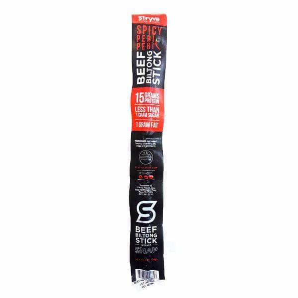 STRYVE PROTEIN SNACKS STRYVE PROTEIN SNACKS Spicy Peri Peri Beef Biltong Stick, 1 oz