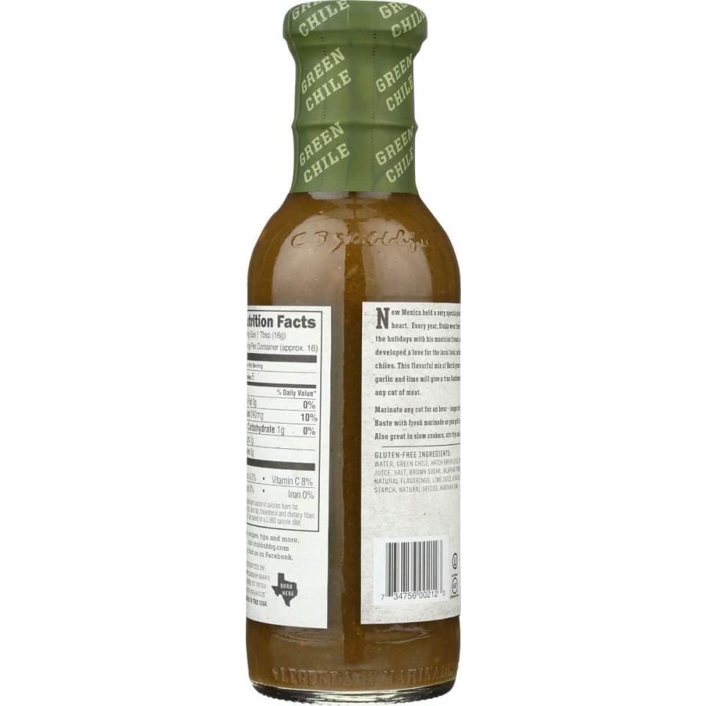 STUBBS Stubbs Green Chile Anytime Sauce, 12 Oz