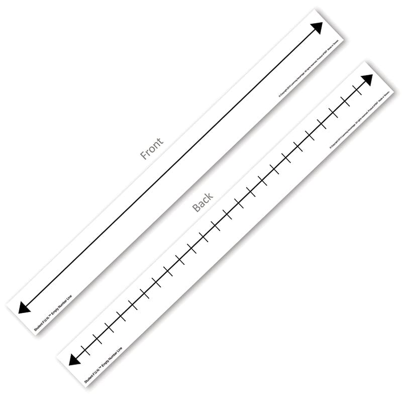 Student F.U.N. 10 Set Empty Number Lines (Pack of 2) - Number Lines - Learning Advantage