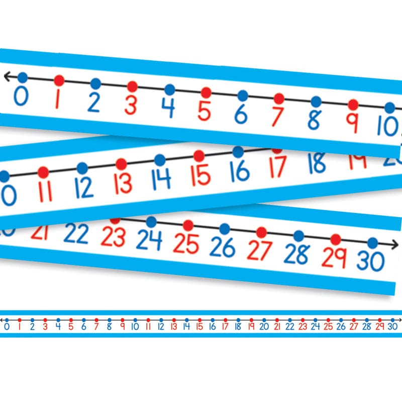 Student Number Lines 30/Pk 22 X 1-1/2 Numbers 0-30 (Pack of 6) | ShelHealth