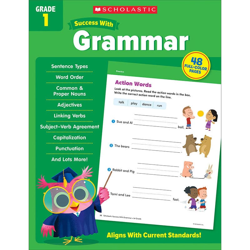 Success With Grammar Gr 1 (Pack of 8) - Grammar Skills - Scholastic Teaching Resources