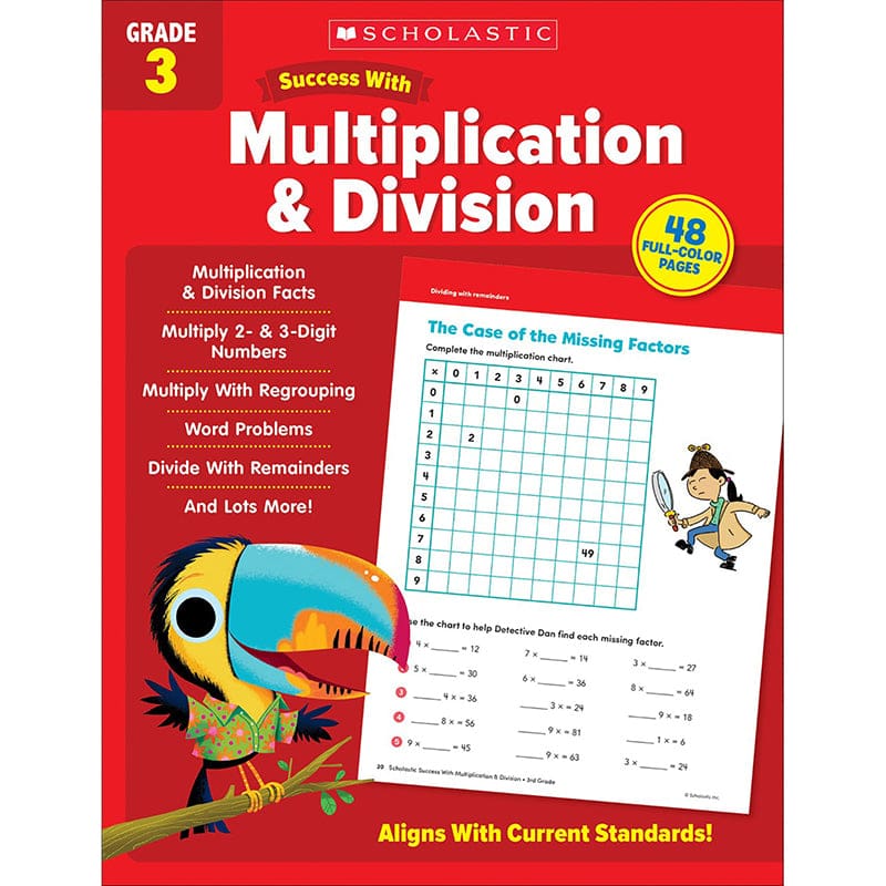 Success with Multipli & Division Gr 3 (Pack of 8) - Multiplication & Division - Scholastic Teaching Resources
